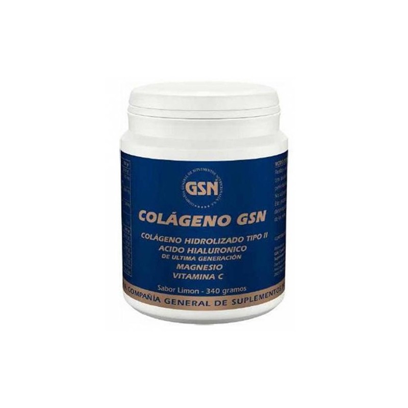 Colágeno GSN con Acido Hialurónico Sabor limón, 340 gr.