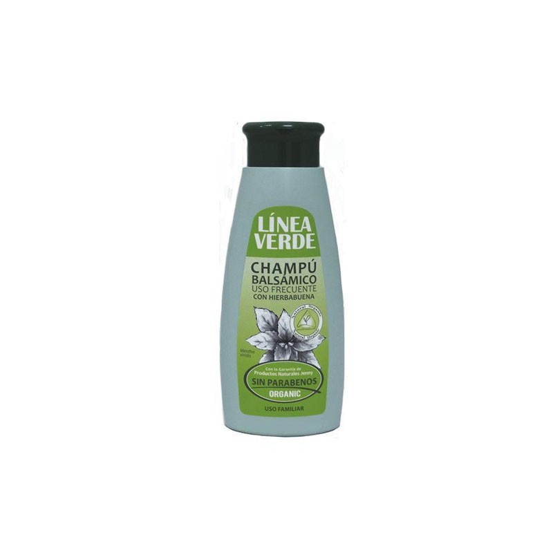 Champú Balsámico Hierbabuena Línea Verde, 400 ml.