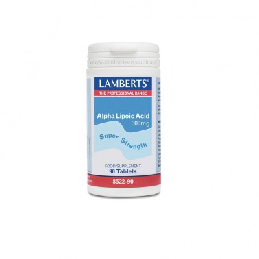 Ácido Alfa Lipoico 300 mg. Lamberts, 90 comp.