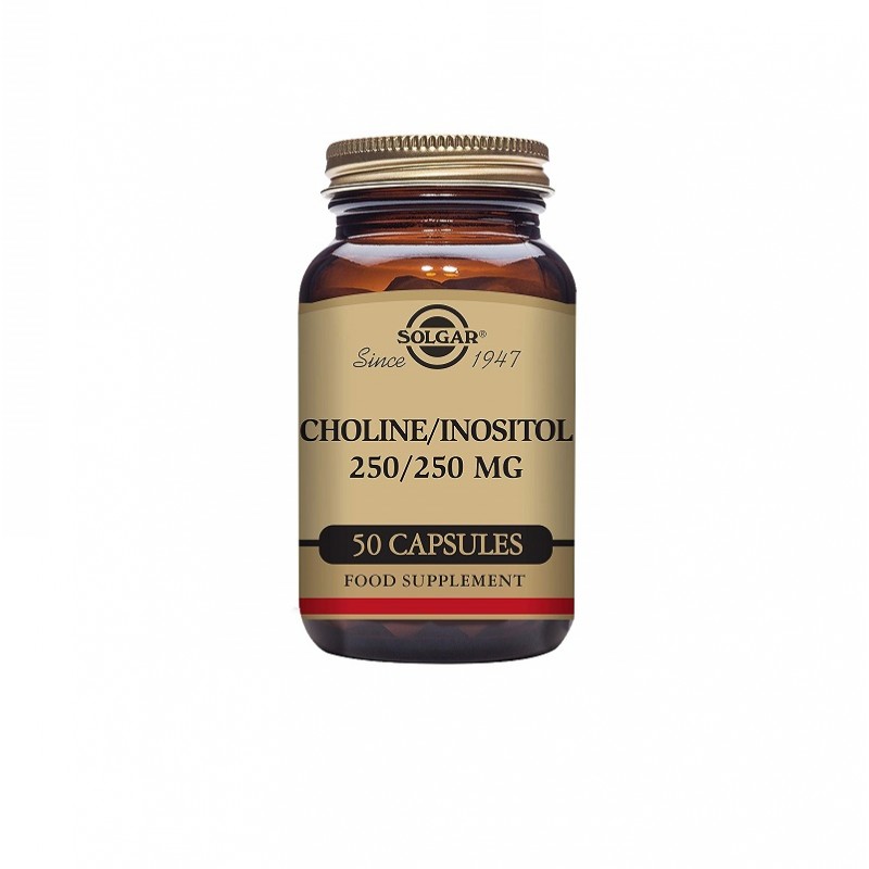 Colina Inositol 250/250 mg Solgar, 50 cap