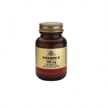 Vitamina K2 100 mcg.(menaquinona) Solgar, 50 cap.veg