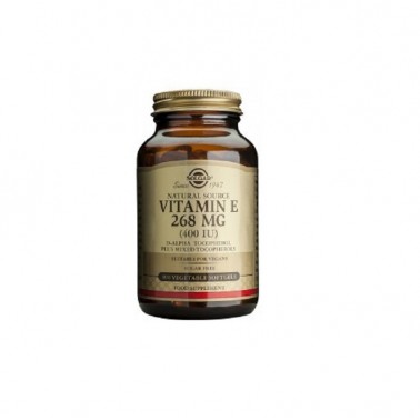 Vitamina E 400IU (268mg) Solgar, 100 cap. blanda