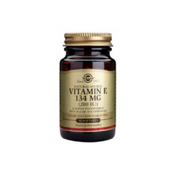 Vitamina E 200IU (134mg) Solgar, 50 cap. blanda