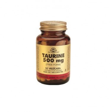 Taurina 500 mg Solgar, 50 vegicaps.