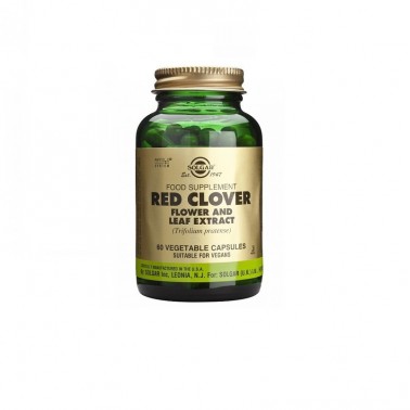 Trebol Rojo -flor y hoja-(red clover) Solgar, 60 vegicaps.