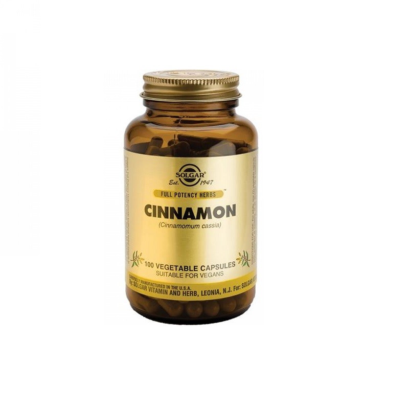 Canela China (cinnamomum cassia) Solgar, 100 cap.veg.