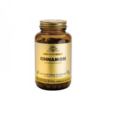 Canela China (cinnamomum cassia) Solgar, 100 cap.veg.