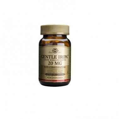 Hierro Gentle (no estriñe) 20 mg Solgar, 90 cap.