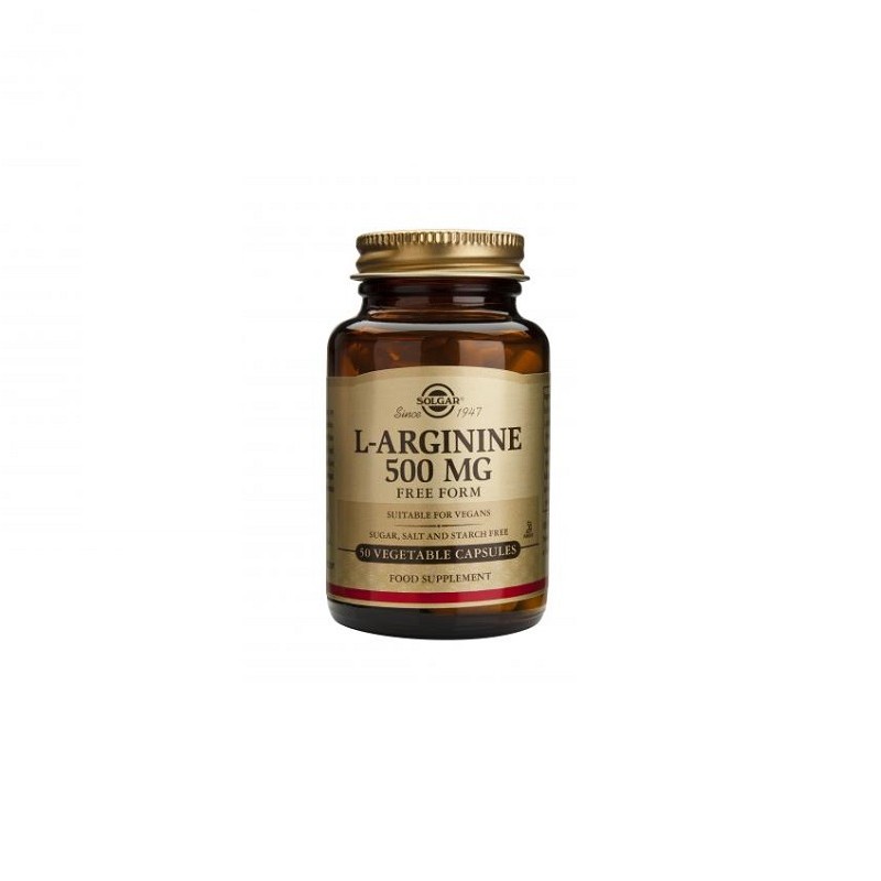L-Arginina 500 mg Solgar, 50 vegicaps