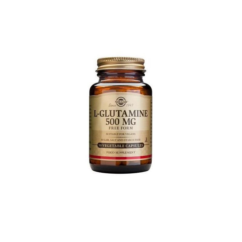 L-Glutamina 500 mg Solgar, 50 vegicaps.