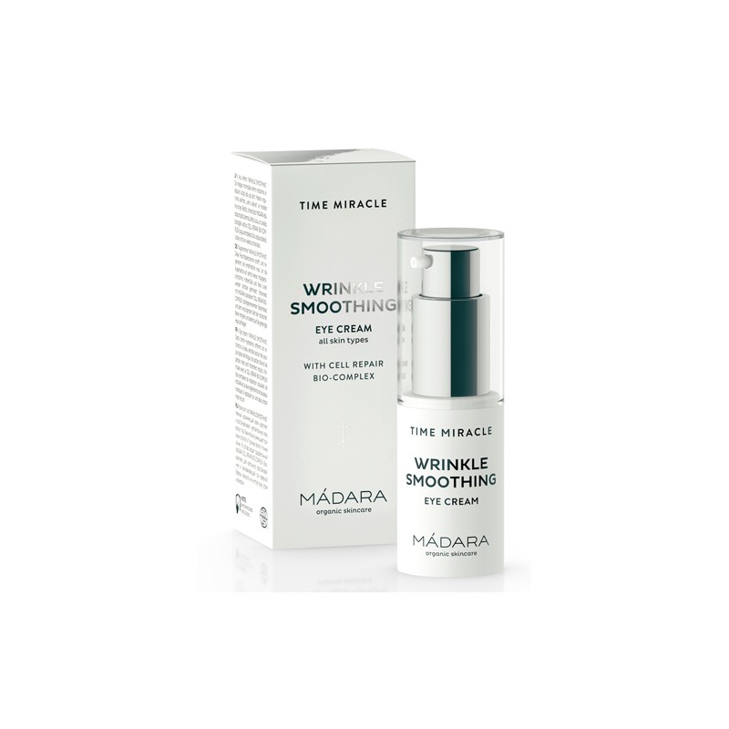 Time Miracle Crema Contorno de Ojos (Smoothing) Mádara, 15 ml.