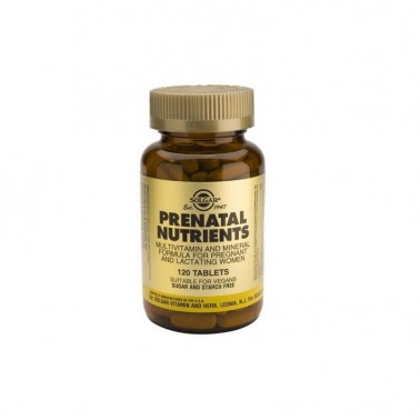 Nutrientes Prenatales Solgar, 120 comp.