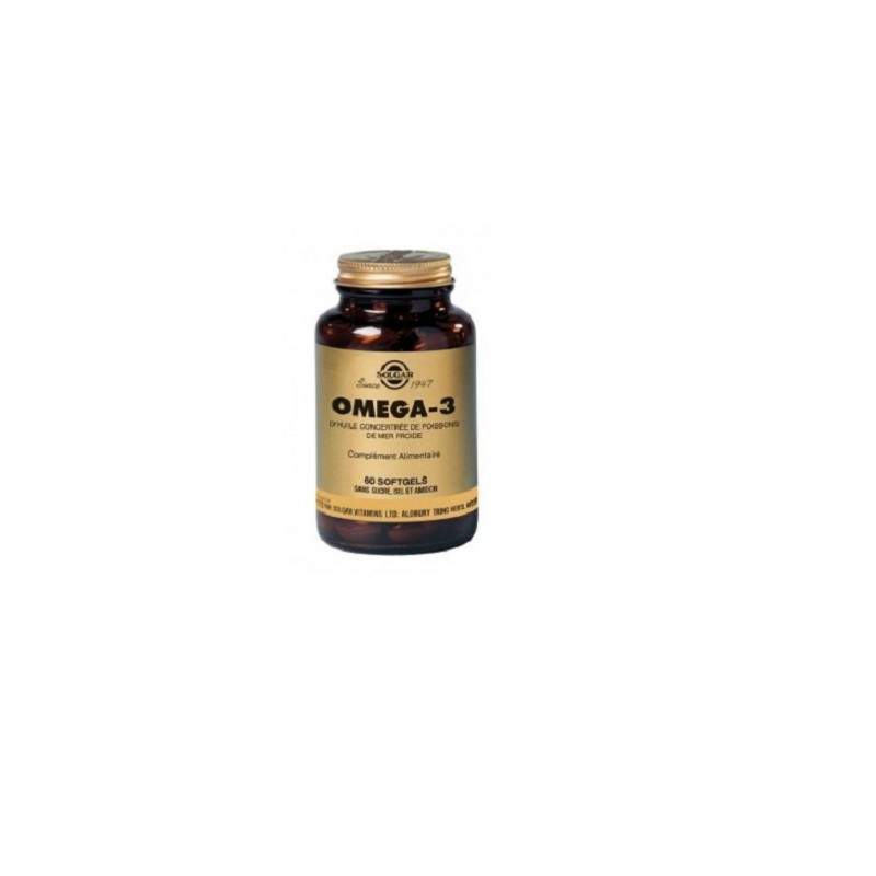 Omega 3 Alta concentración Double Strength Solgar, 60 perlas