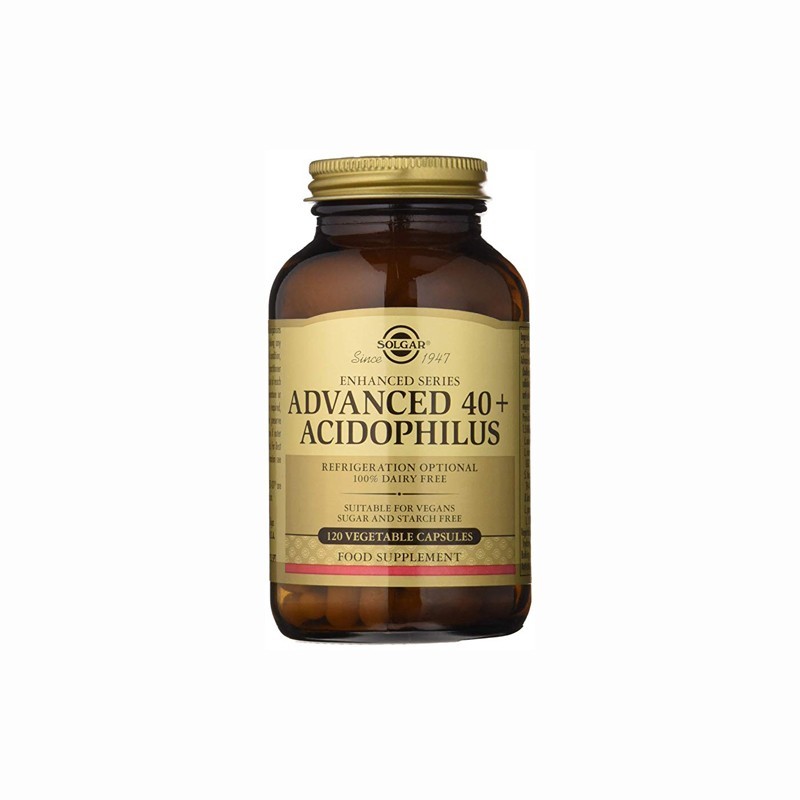 40 Plus Acidophilus Avanzado Solgar, 120 vegicaps.