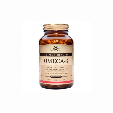 Omega 3 Triple concentración Solgar 100 cap blandas