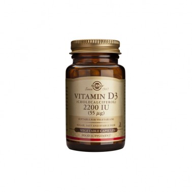 Vitamina D3 2200 ui (55mcg) Solgar 100 cap.