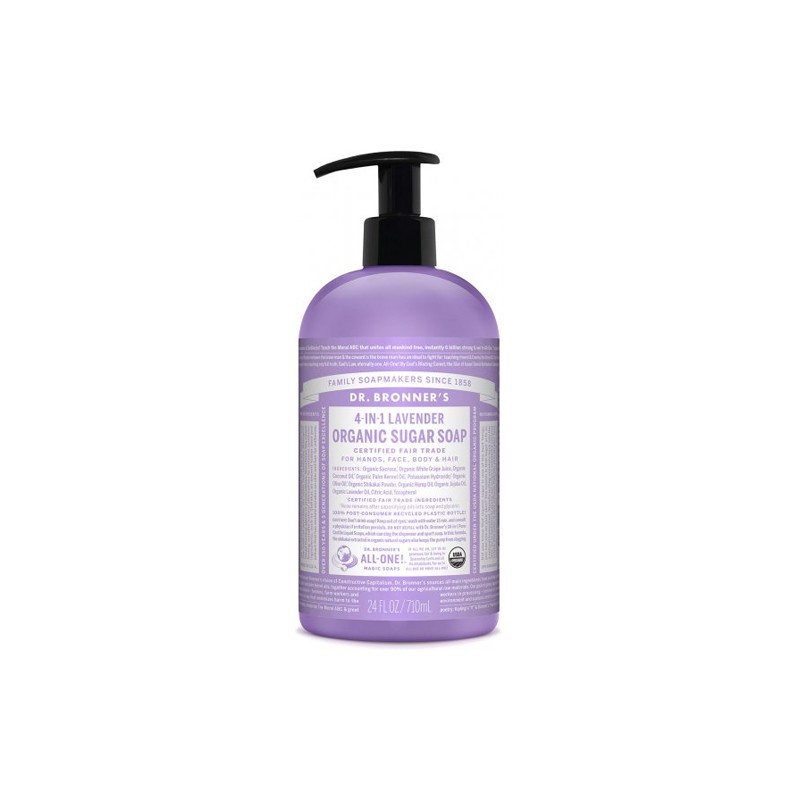Jabón de azúcar Lavanda Dr. Bronner´s 710 ml