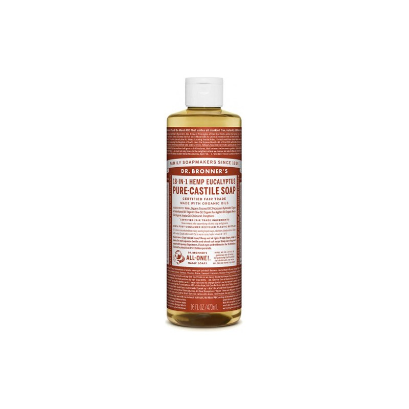 Jabón Líquido Eucalipto Dr. Bronner´s, 475 ml.
