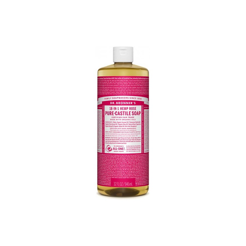 Jabón Líquido Rosas Dr. Bronner´s 945 ml.