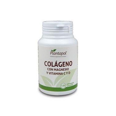 Colágeno, Magnesio, Vitamina C y D Plantapol, 120 comp.