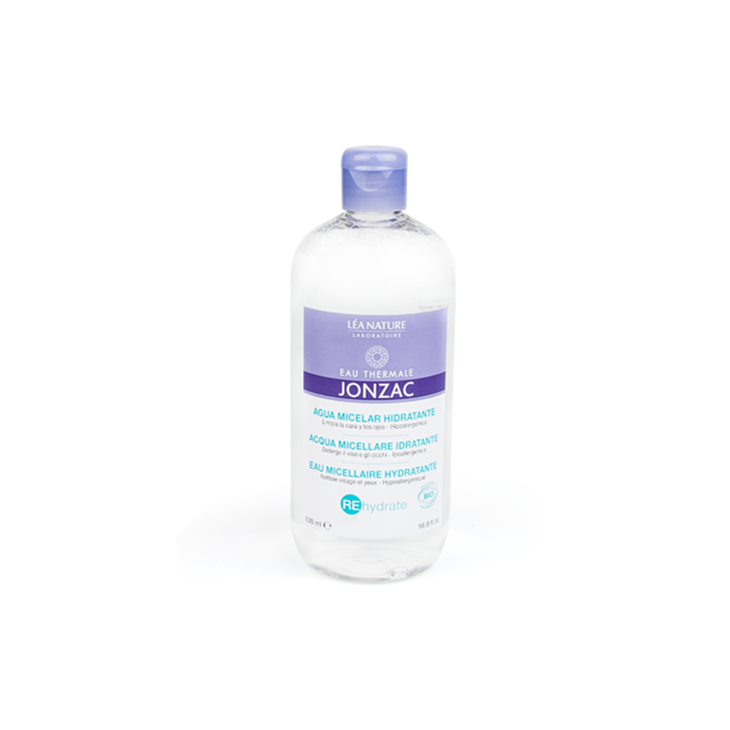Agua Micelar Hidratante Jonzac Eco-Bio, 500 ml.