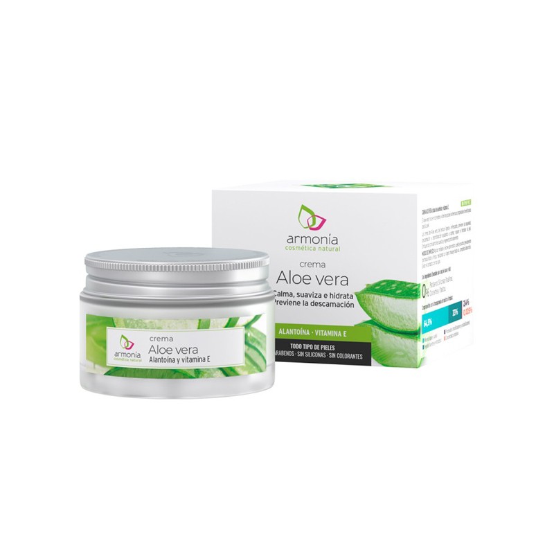 Armonía Crema Aloe Vera con Alantoína y Vitamina E, 50 ml.