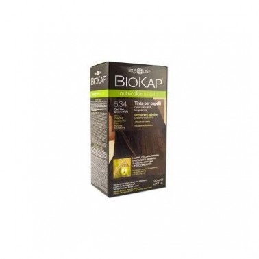 Tinte Honey Chestnut Castaño Miel Claro 5.34 Biokap, 140 ml