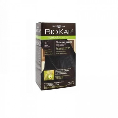 Tinte Natural Black Negro 1.0 DELICATO  Biokap, 140 ml