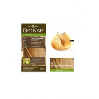 Tinte Rubio Muy Claro Dorado 9.3 DELICATO Biokap, 140 ml