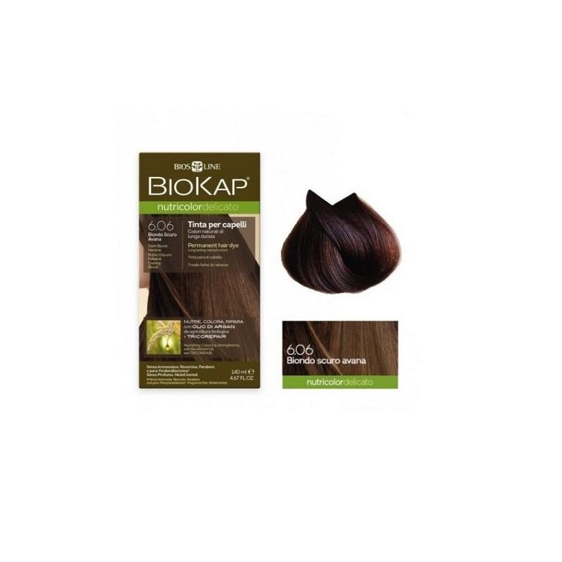 Tinte Rubio Oscuro Habana 6.06 DELICATO Biokap, 140 ml