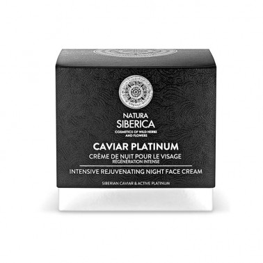 Caviar Platinum Crema de Noche rejuvenecedora Natura Siberica, 50 ml.