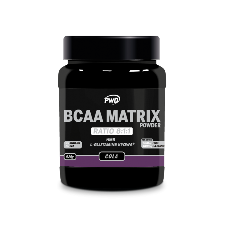 BCAA Matrix Sabor Cola PWD Nutrition, 525 gr.