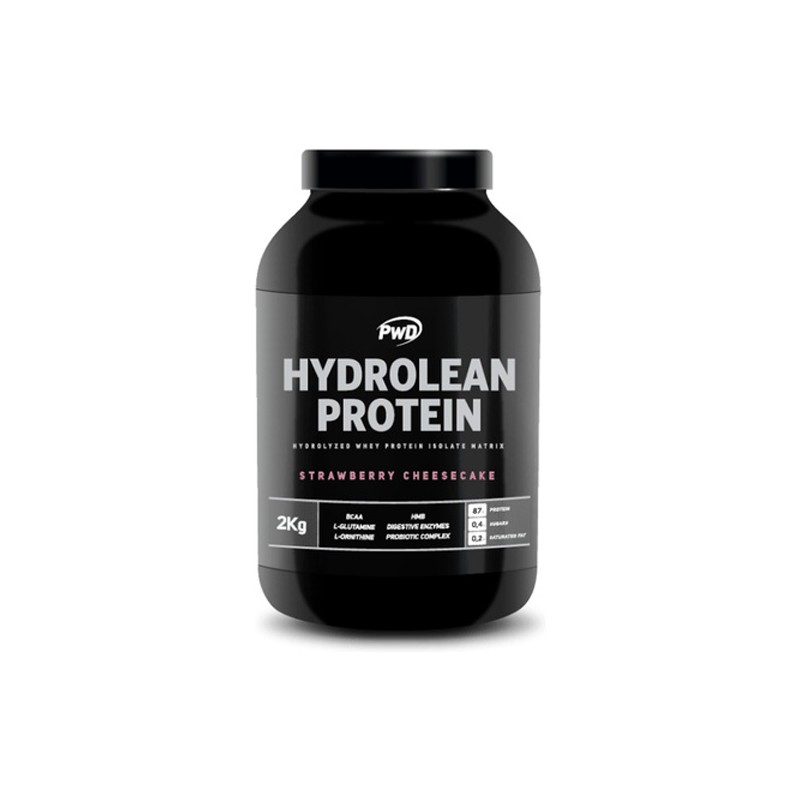 Hydrolean Protein Fresa PWD Nutrition, 2 Kg.