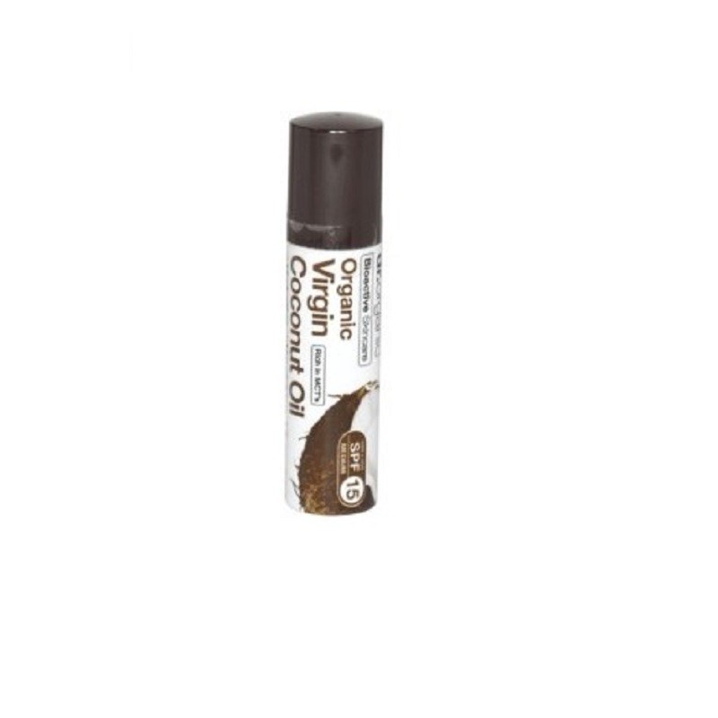 Bálsamo Labial aceite coco orgánico Dr. Organic, 5,7 ml.