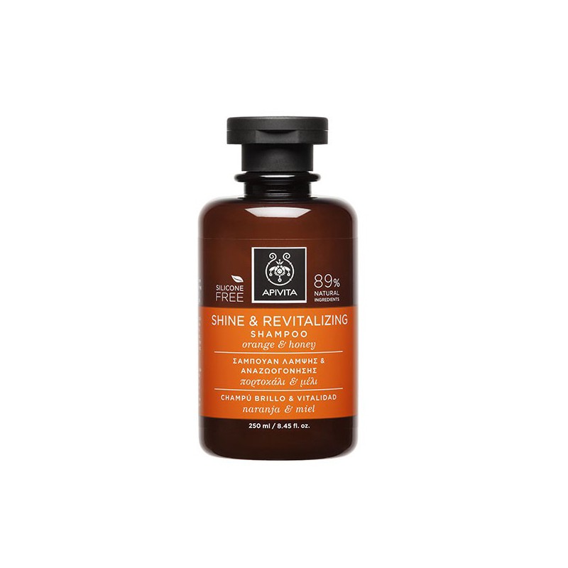 APIVITA Champú brillo y vitalidad, 250 ml.