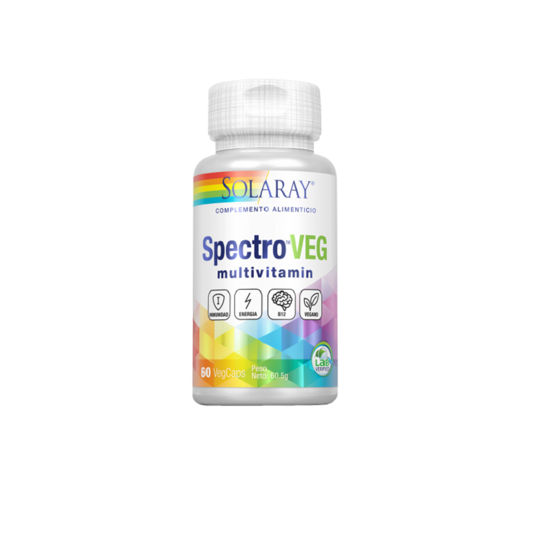 Spectro-Vegetariano Multivitamin Solaray, 60 cap.