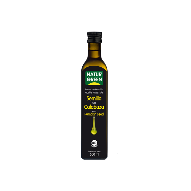 Aceite de Calabaza 1a presión en frío NaturGreen Bio, 500 ml.