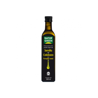 Aceite de Calabaza 1a presión en frío NaturGreen Bio, 500 ml.