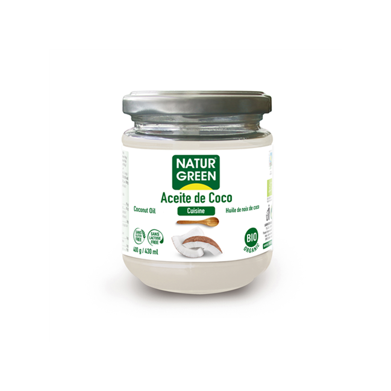 Aceite de Coco Cuisine NaturGreen Bio, 400 gr.