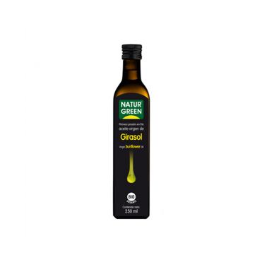 Aceite de Girasol 1a presión en frío NaturGreen Bio, 250 ml.