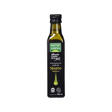 Aceite de Sesamo 1a presión en frío NaturGreen Bio, 250 ml.
