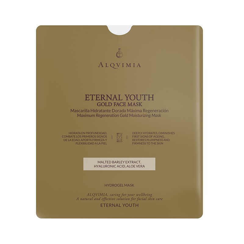 Mascarilla Eternal Youth Facial Oro Alqvimia, 1 unidad