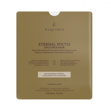 Mascarilla Eternal Youth Facial Oro Alqvimia, 1 unidad