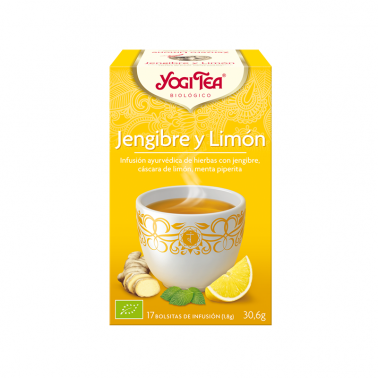 Jengibre y Limón Yogi Tea, 17 bolsitas