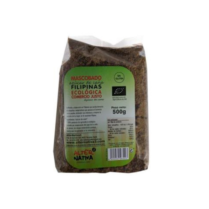 Azucar de Caña Natural Mascobado BIO, 500 gr.