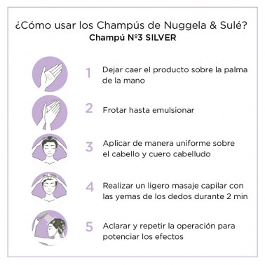 Champú Silver Cabello Blanco-Gris Nuggela & Sulé, 250 ml.