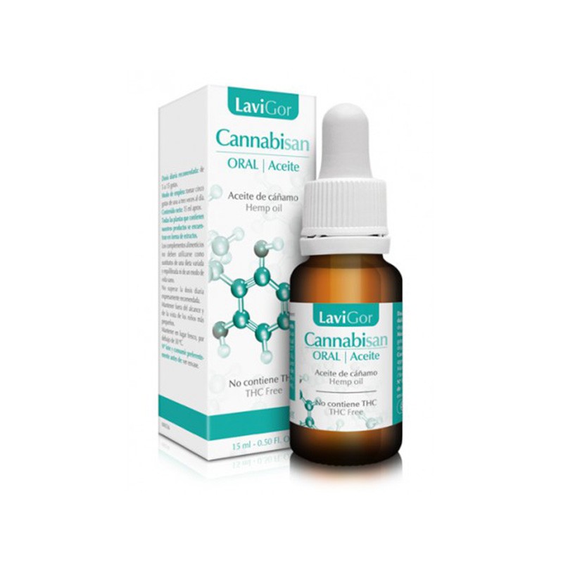 Cannabisan Gotas (sin CDB) aceite Lavigor, 15 ml.