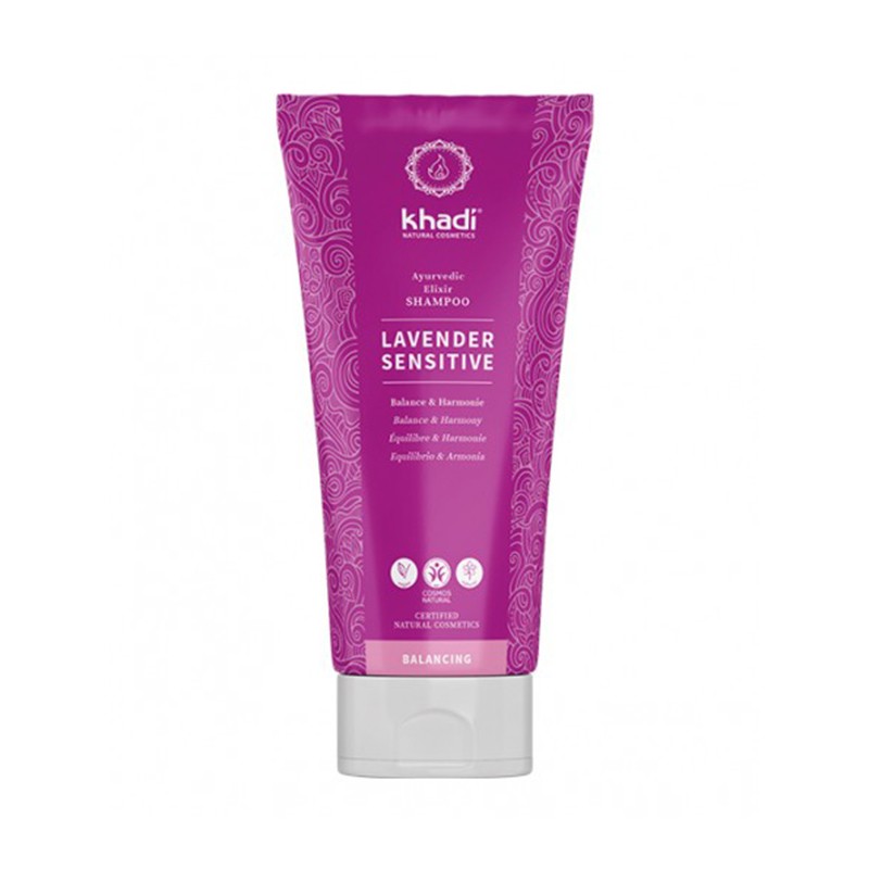 Champú Sensible Lavanda Khadí, 200 ml.