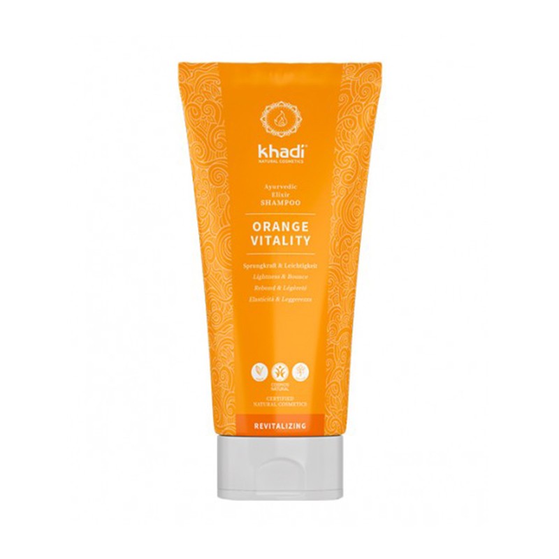 Champú Vitalidad Naranja Khadí, 200 ml.