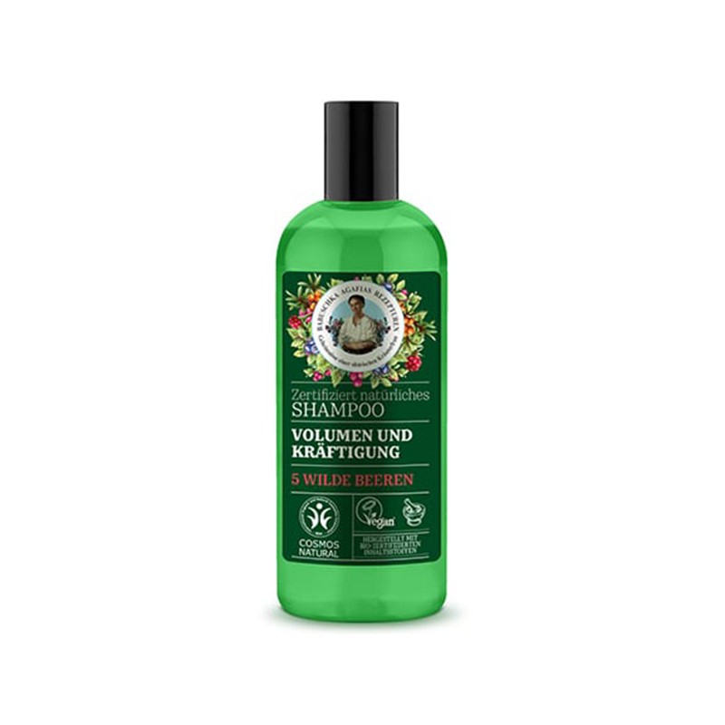 Champú Voluminizador y Fortalecedor Green Agafia, 260 ml.